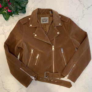 Faux Suede Moto Jacket